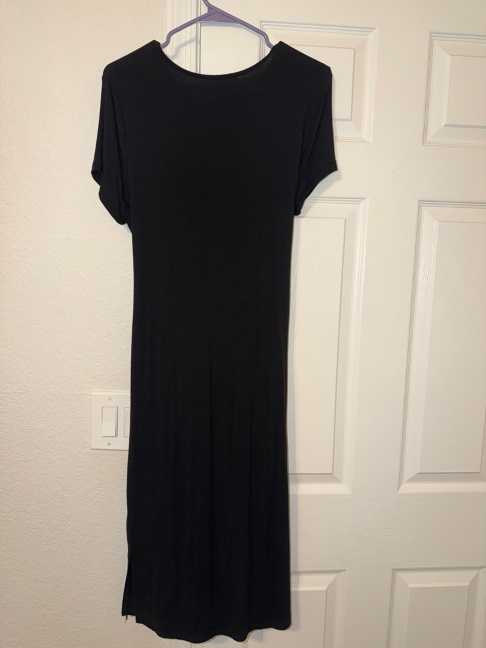 Time & Tru Classic Black Tie-Waist Dress - Picture 4 of 6